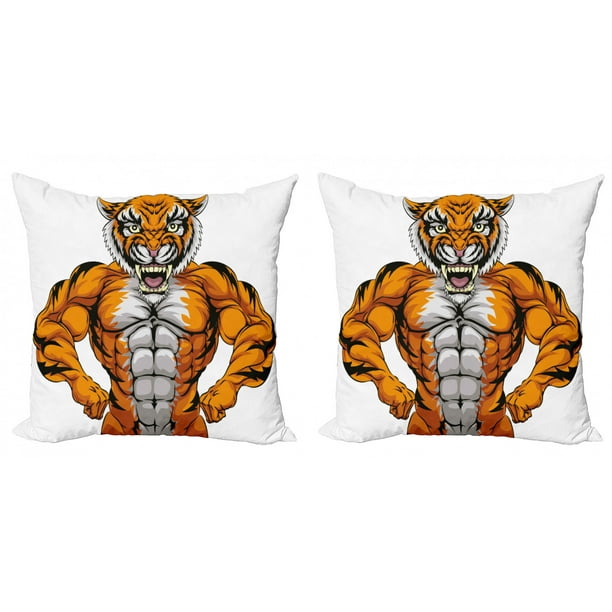 Tiger  Picture Print 17"x17" cushion cover.100% polyester machine washable